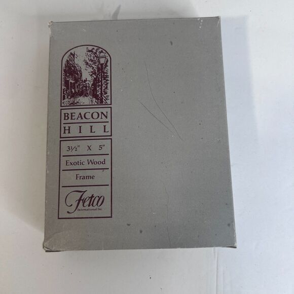 Fetco NEW Beacon Hill Exotic TeakWood Photo Picture Frame Double VTG 3.5"x5" - Picture 7 of 9